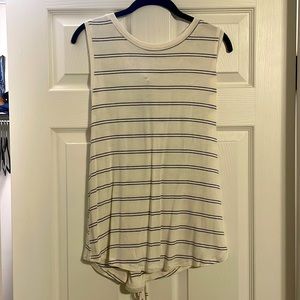 NWT Miss Me Striped Tank with Laces - Size Large